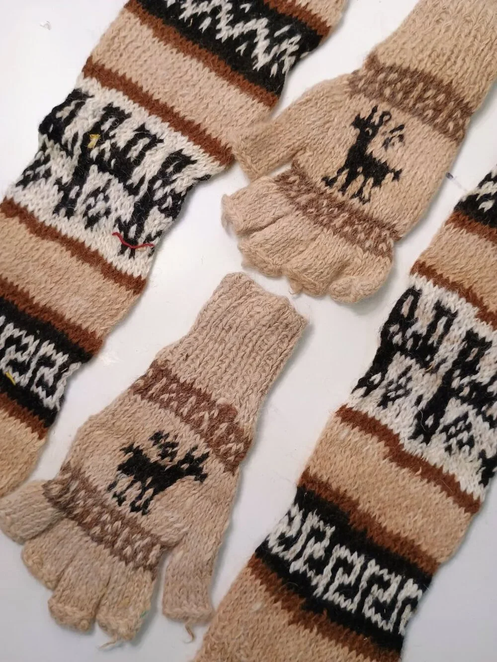 Cusco Handcrafted Set Handwoven Warmers with Andean Patterns